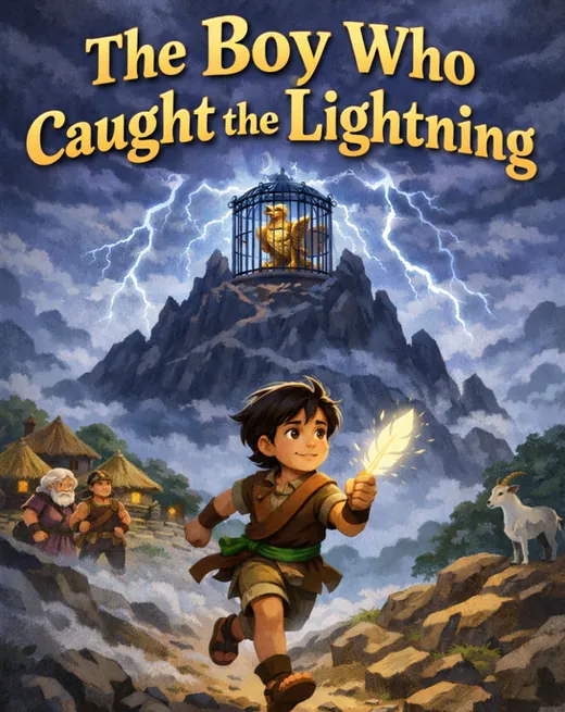 Book cover for The Boy Who Caught the Lightning