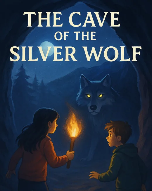 Book cover for The Cave of the Silver Wolf