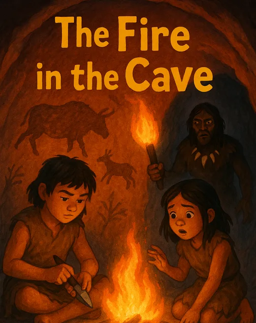 Book cover for The Fire in the Cave