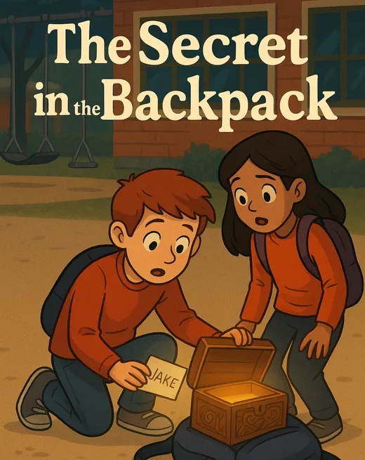 Book cover for The Secret in the Backpack