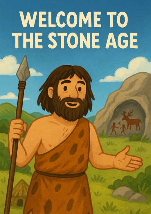 Book cover for Welcome to the Stone Age